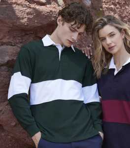Front Row Sewn Stripe Rugby Shirt - PenCarrie